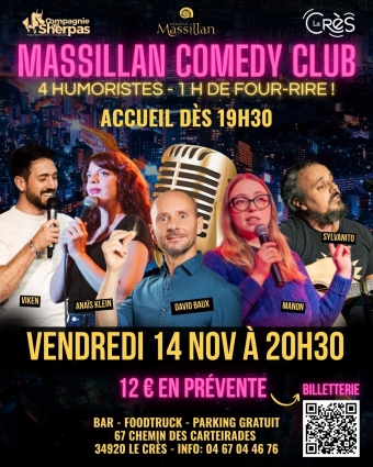 massillan comedy club le vendredi 14 novembre 2025
